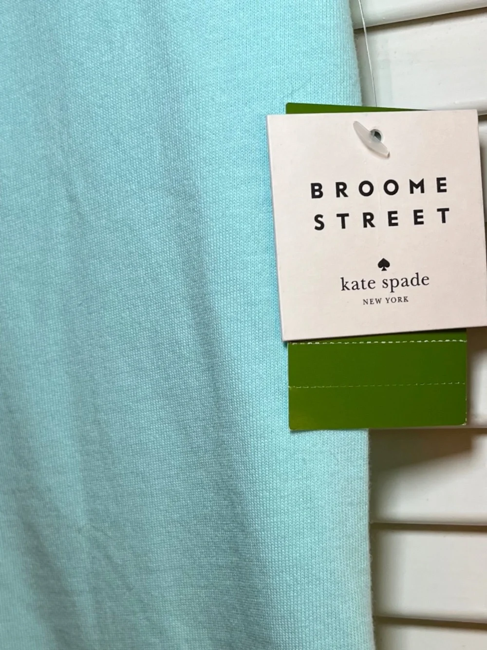 Kate Spade Brome Street Aqua Everyday Short Sleeve Cotton Tee Size XXS NWT